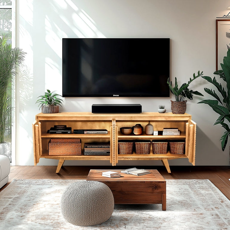 Harmony Wood TV Stand by Megsu