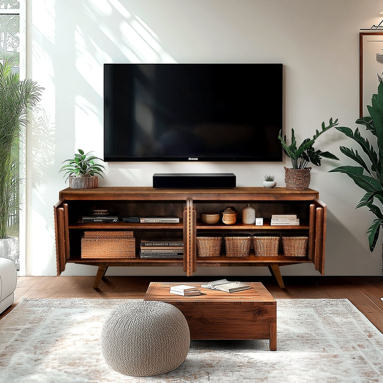 Harmony Wood TV Stand by Megsu