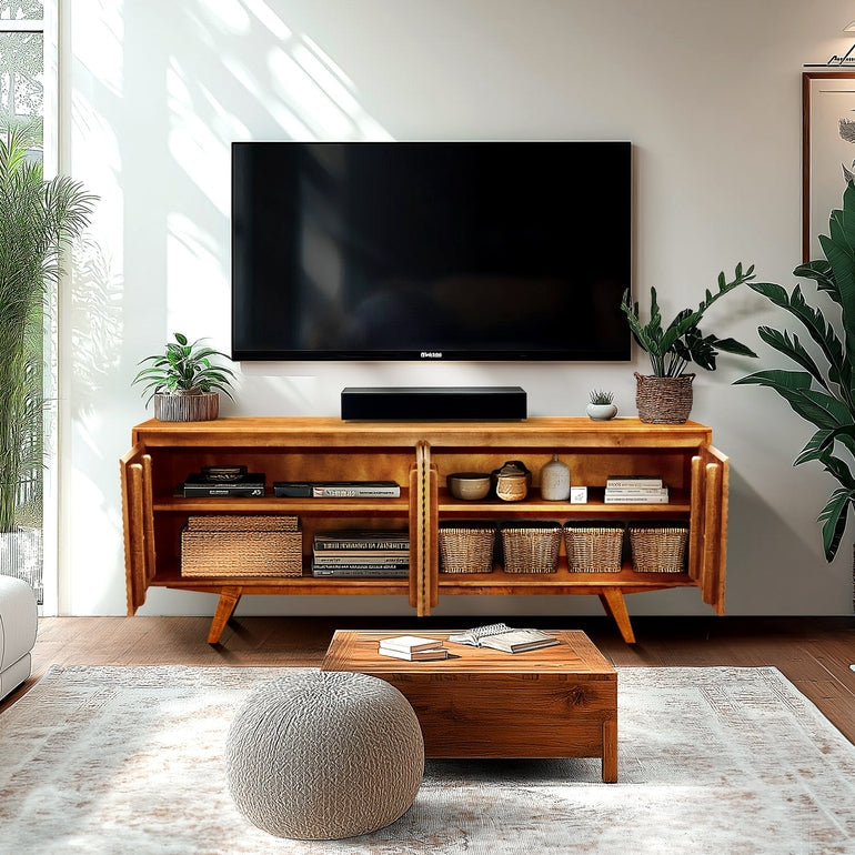 Harmony Wood TV Stand by Megsu