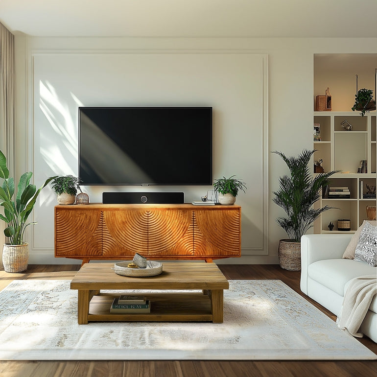 Harmony Wood TV Stand by Megsu