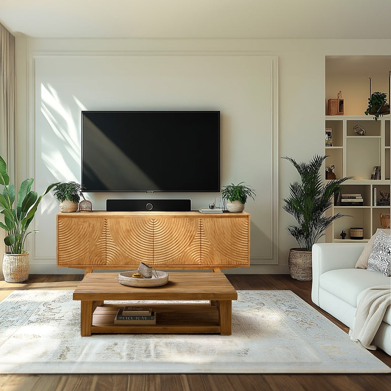 Harmony Wood TV Stand by Megsu