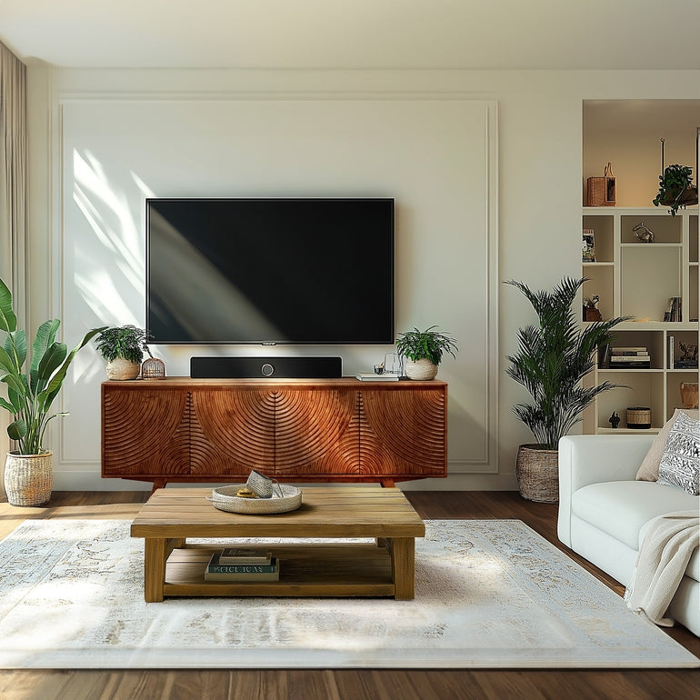 Harmony Wood TV Stand by Megsu