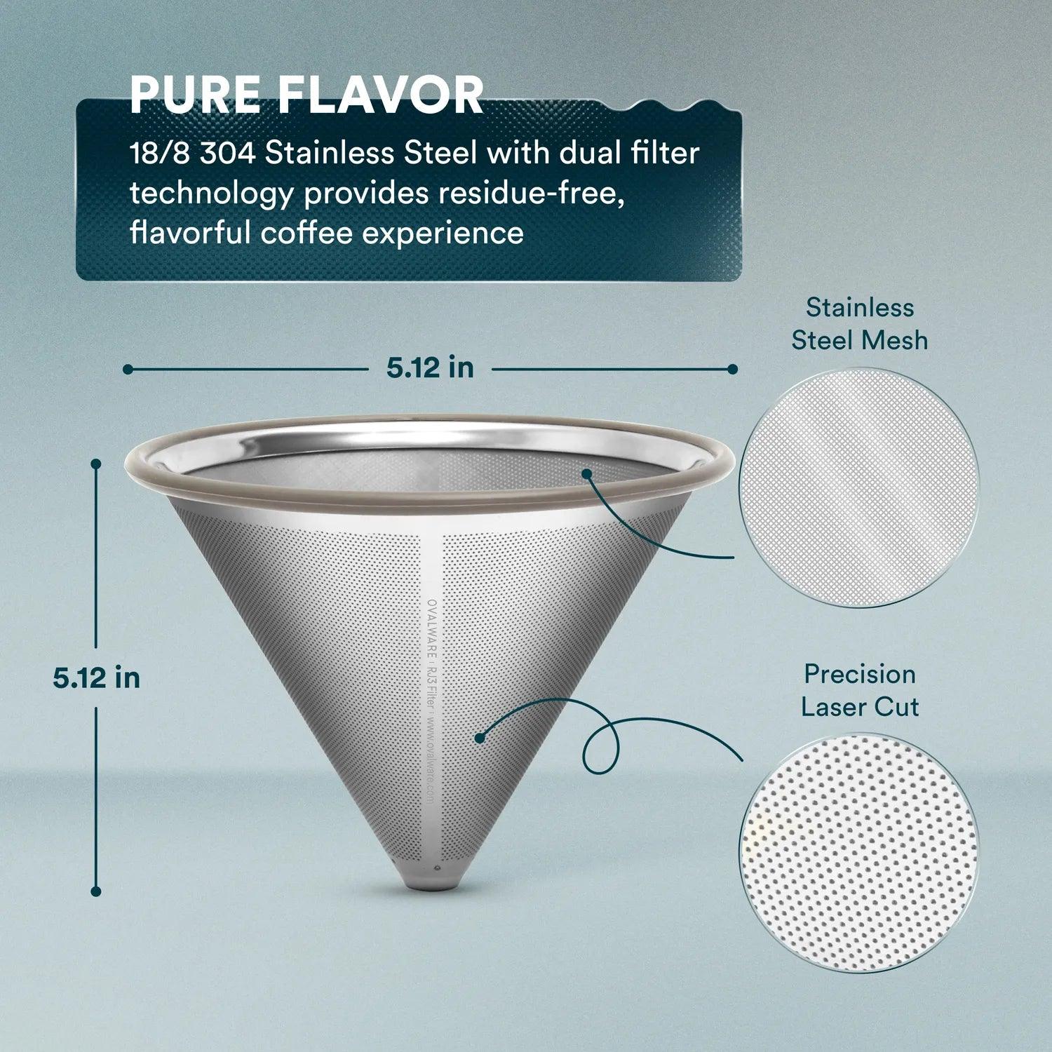 Stainless Steel Coffee Filters by Ovalware