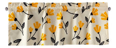 DaDa Bedding Yellow Fleur Floral Golden Orange Ivory Window Curtain by Homemaintenancesupplies2