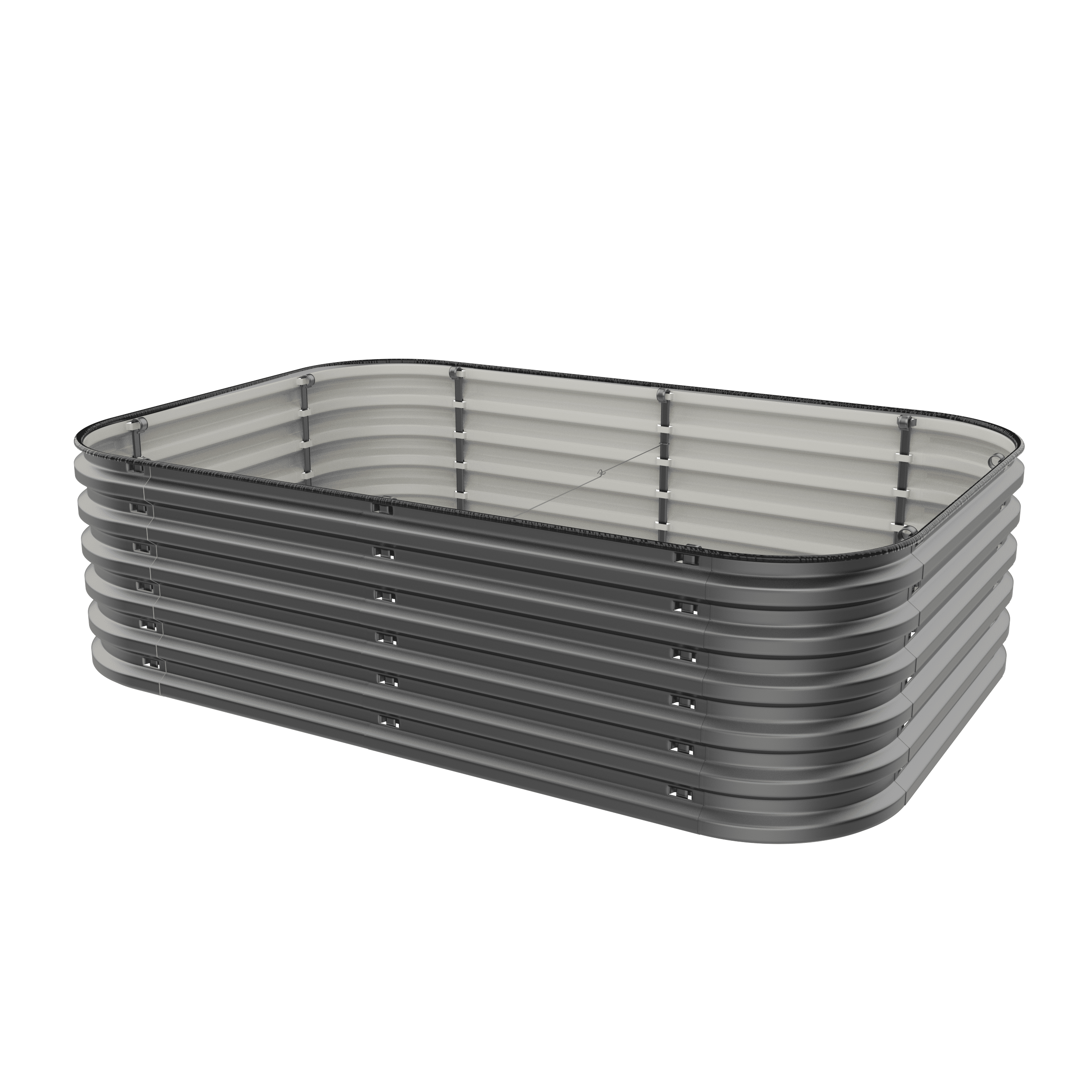 Gro-Rite "No Tools Needed" Premium Metal Raised Garden Bed Kit by Gro-Rite Garden Global LLC