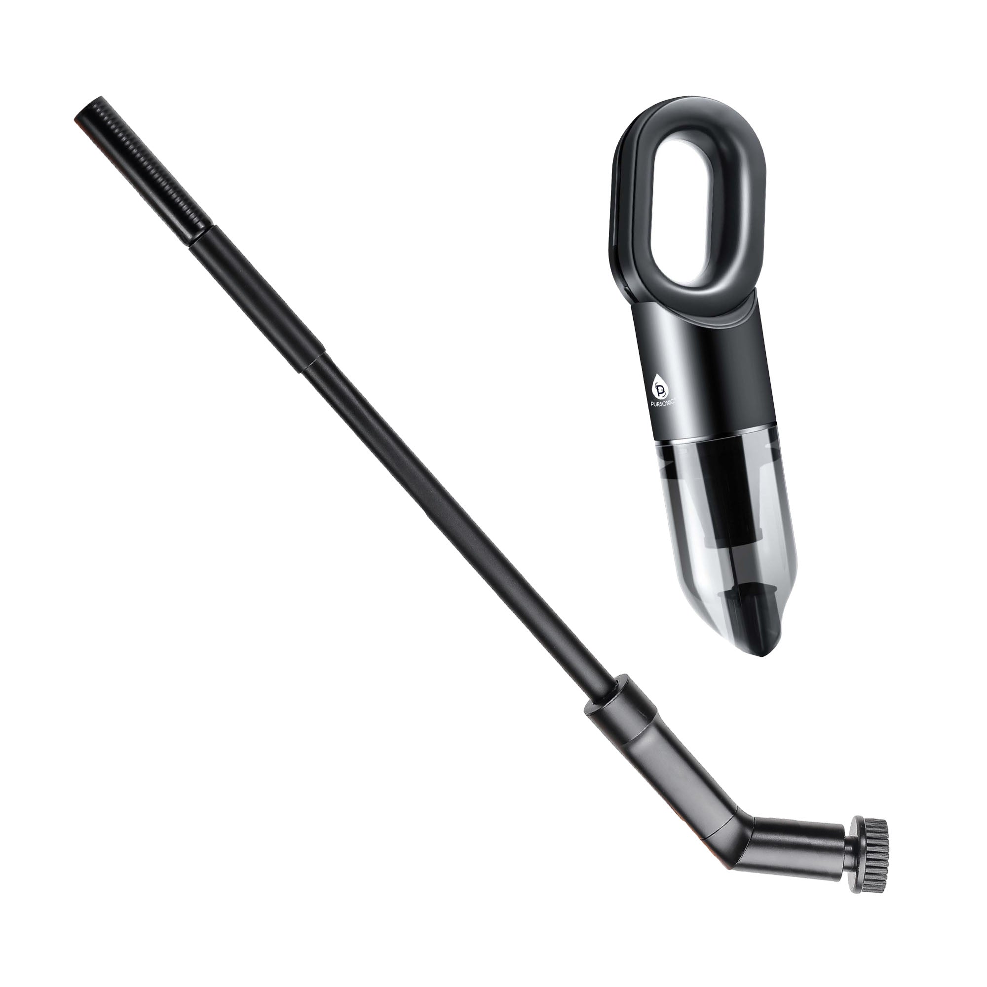 Pursonic CleanMax Duo Bundle: USB Rechargeable Cordless Handheld Vacuum Cleaner + Electric Scalable Scrubber Brush by Pursonic