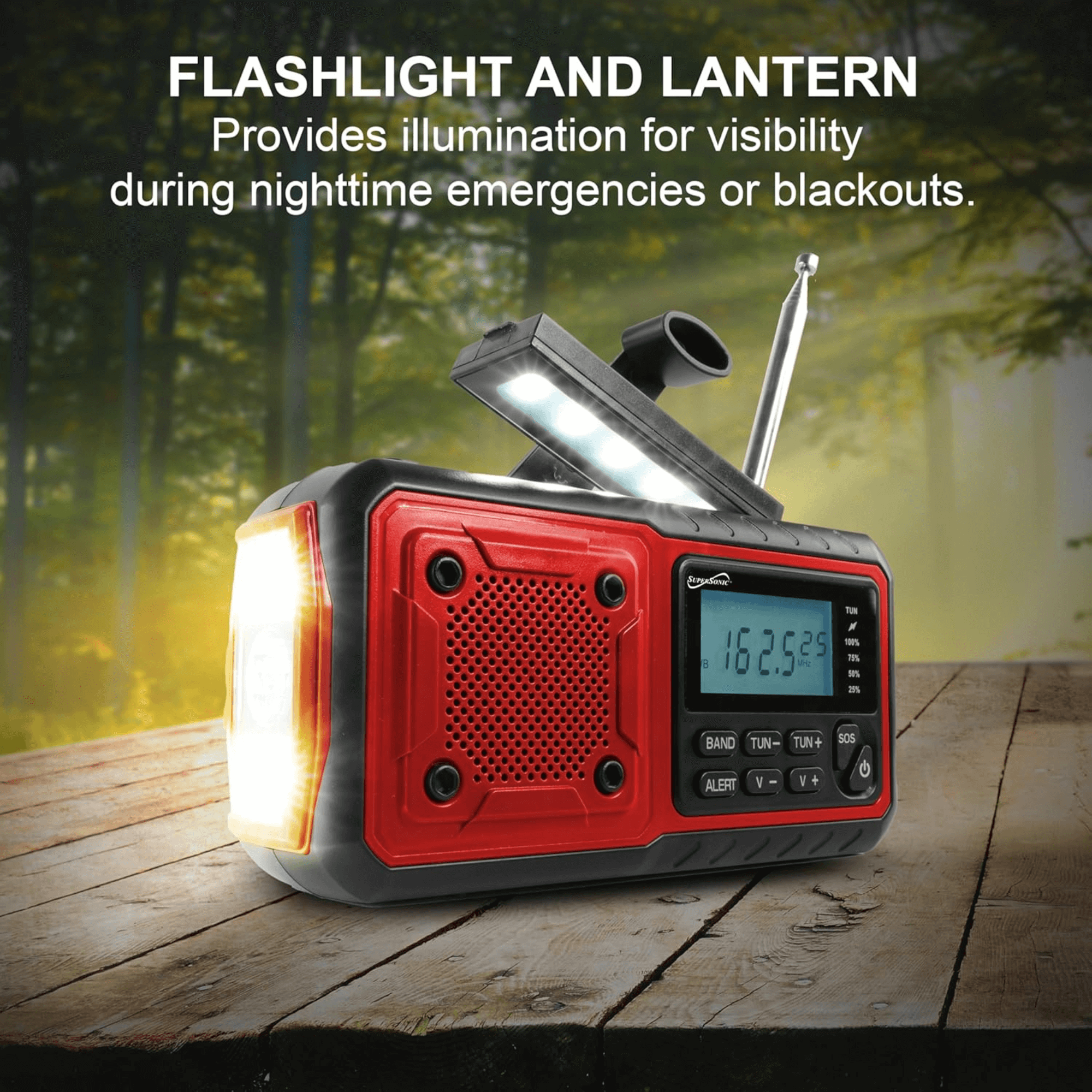 Supersonic Guardian Multi-Powered Emergency Radio with NOAA by Supersonic