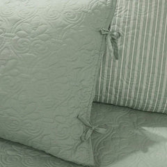 6-Piece Country Cottage Quilted Seafoam Green Reversible Daybed Cover Set by Homemaintenancesupplies2