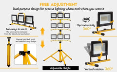 Portable Tripod Work Light by Oak Tree South