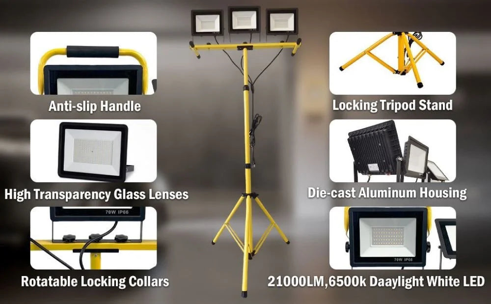Portable Tripod Work Light by Oak Tree South