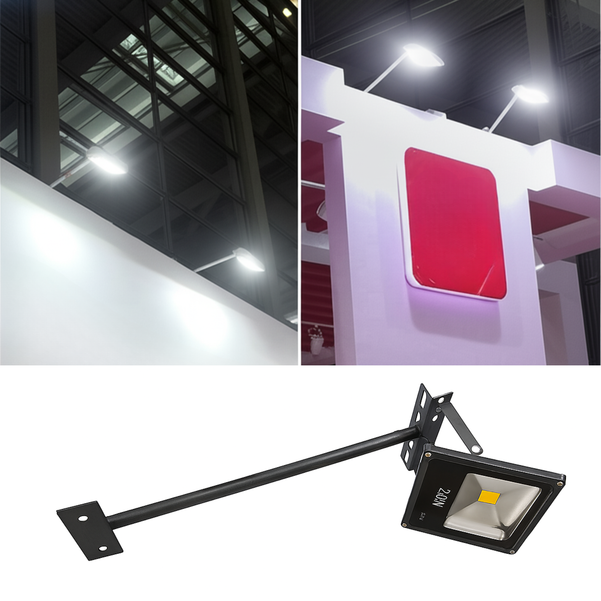 Floodlight Extension Arm Floodlight Metal Bracket BICSL-YCB50 by Brighticonic