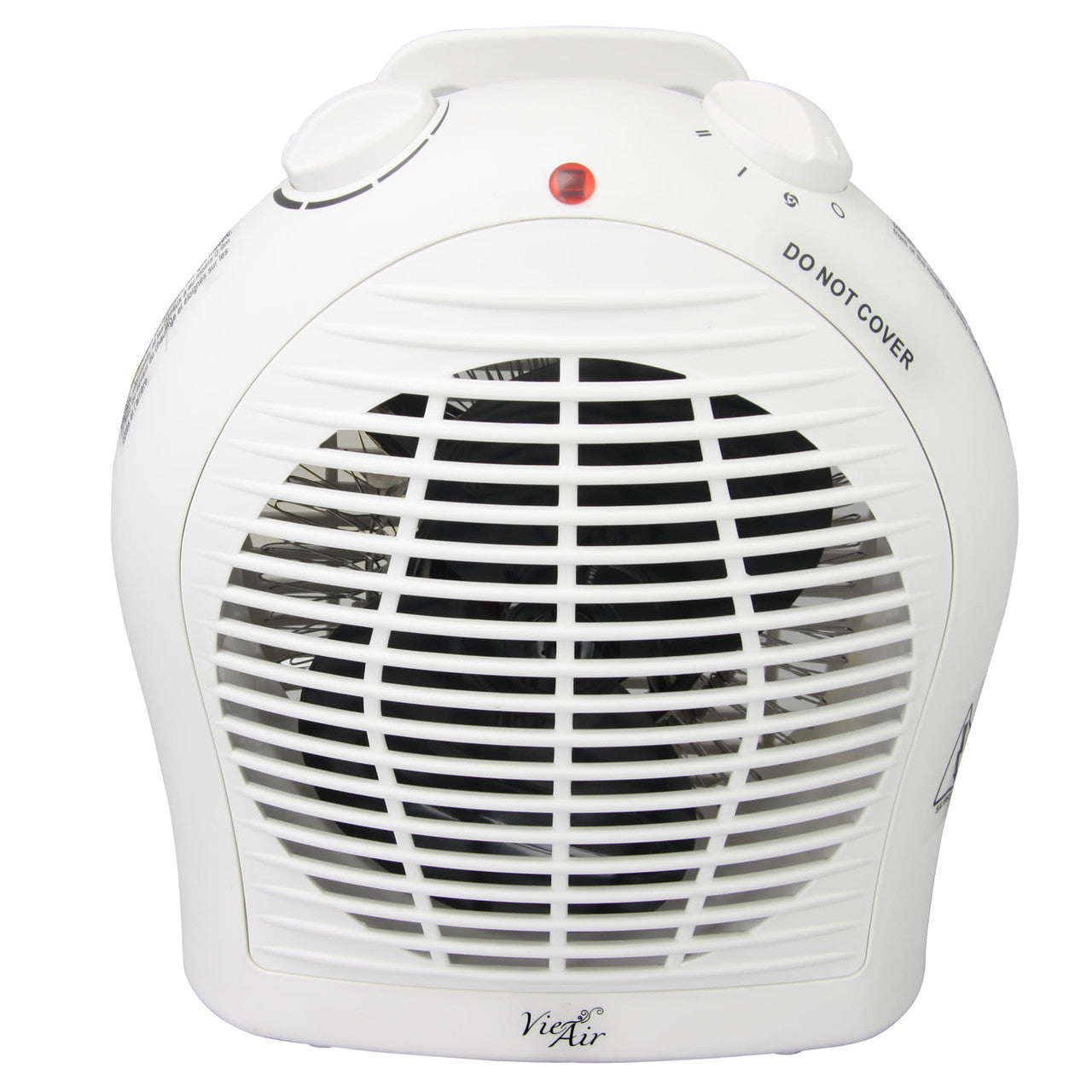 Vie Air 1500W Portable 2-Settings White Fan Heater with Adjustable Thermostat by VIE AIR
