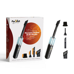 2-in-1 Mini Wireless Vacuum Cleaner & Air Duster by Pursonic