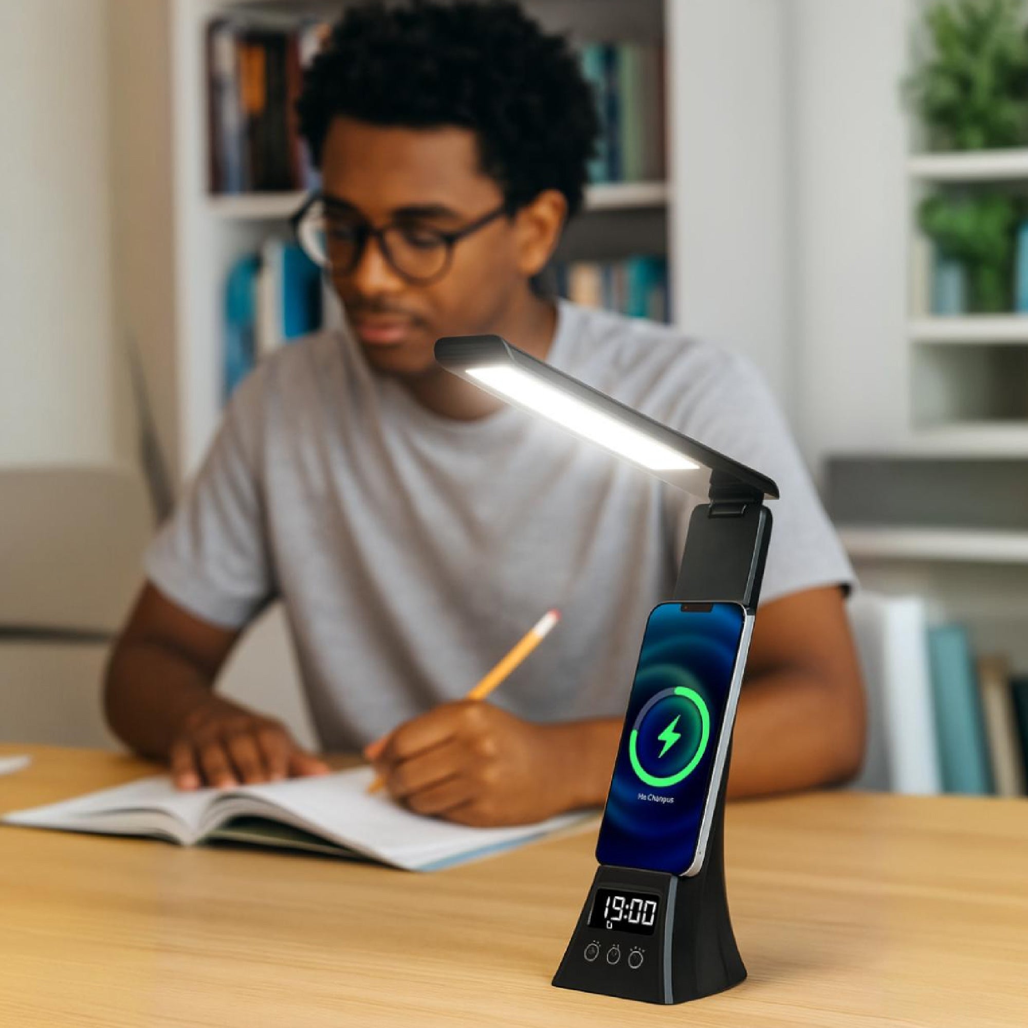 The Modern Workspace Productivity Bundle: Pursonic 3-in-1 LED Desk Lamp + Sip & Charge Wireless & Mug Warmer by Pursonic