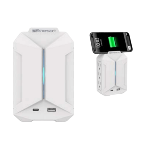 Emerson 6-Outlet + USB Wall Charger with Surge Protection and LED by Homemaintenancesupplies2