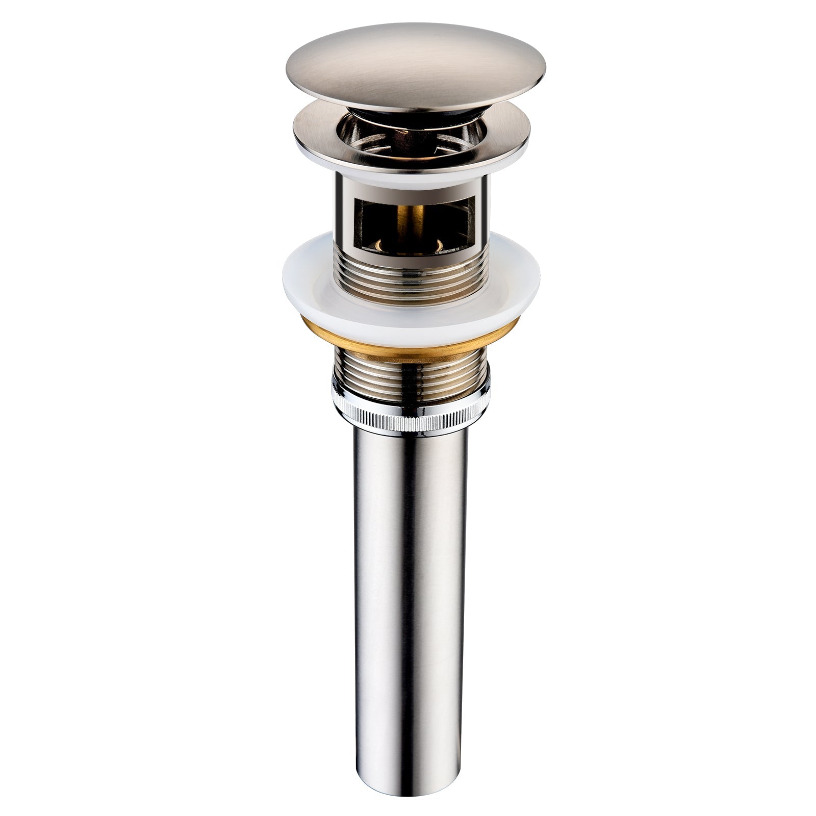 Bathroom Sink Drain with Overflow Pop-Up Drain Stopper for Vessel Sink Lavatory by brightshowers