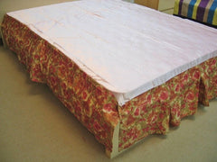 DaDa Bedding Sunrise Hibiscus Floral Dust Ruffle Pleated Satiny Pink by Homemaintenancesupplies2