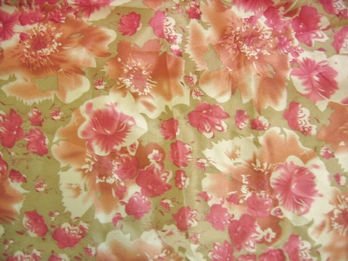 DaDa Bedding Sunrise Hibiscus Floral Dust Ruffle Pleated Satiny Pink by Homemaintenancesupplies2