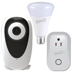 Supersonic 3-Pc. Smart Home Starter Kit with WiFi enabled: HD Camera, Plug, and Bulb by Supersonic