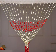 Pvc Fancy Sparkling Striped Heart Beads String Full Door Curtain For by Homemaintenancesupplies2