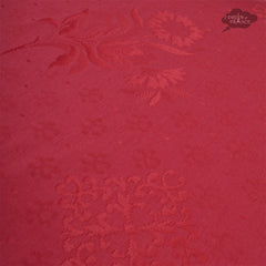 62x124" Rectangular Poppies Yellow & Red Matelassé Tablecloth by Tissus Toselli by I Dream of France