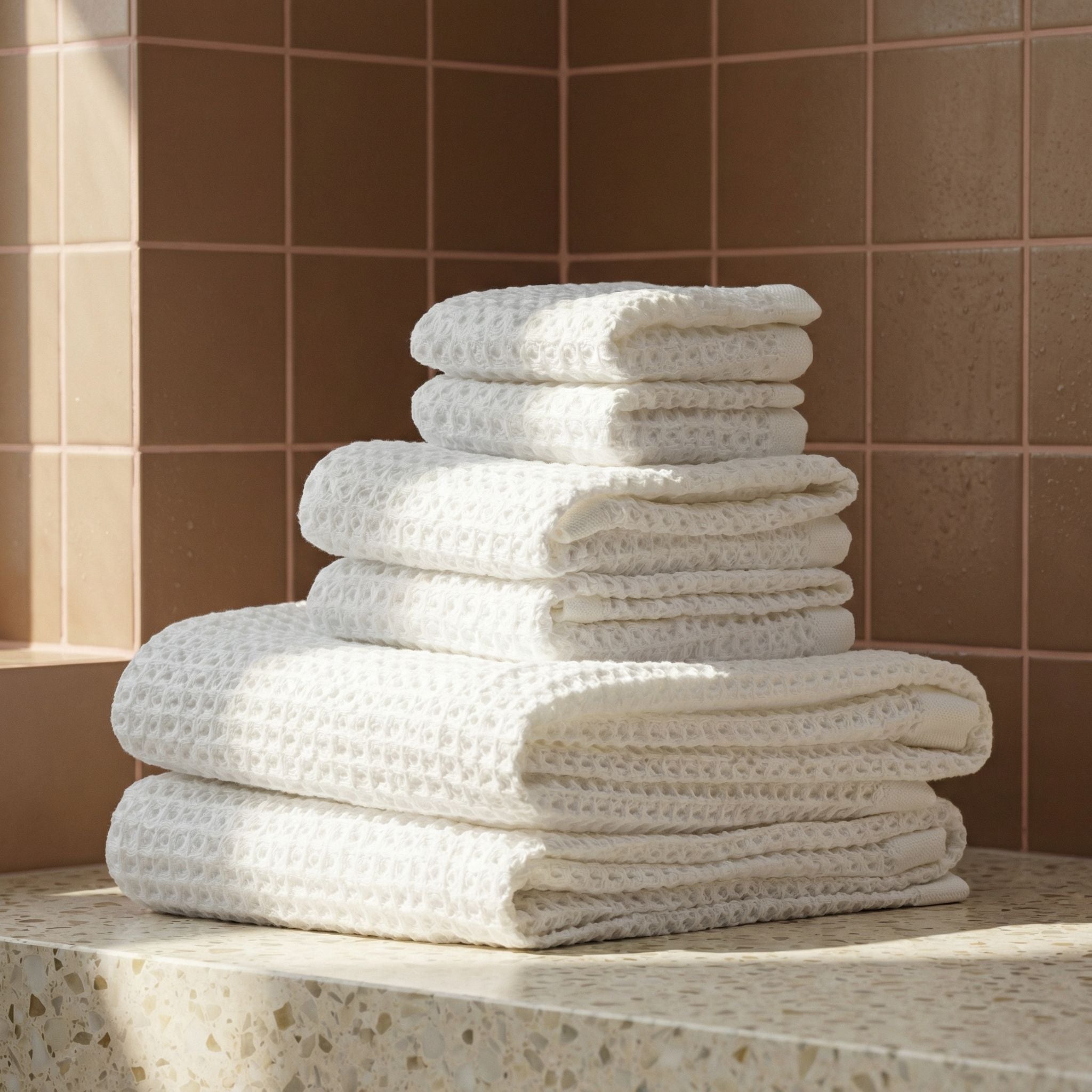 Sedona Australian Cotton Waffle Towels by Italic