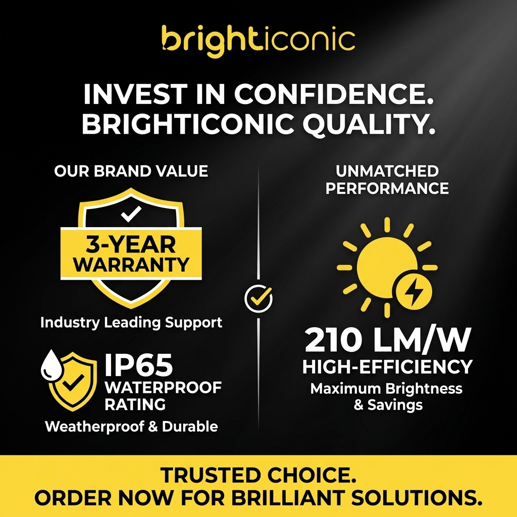 Solar Billboard Light – IP65 Waterproof | 9W LED Aluminum Linear Wall Lamp BICSSL‑04 by Brighticonic