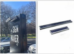 Solar Billboard Light – IP65 Waterproof | 9W LED Aluminum Linear Wall Lamp BICSSL‑04 by Brighticonic