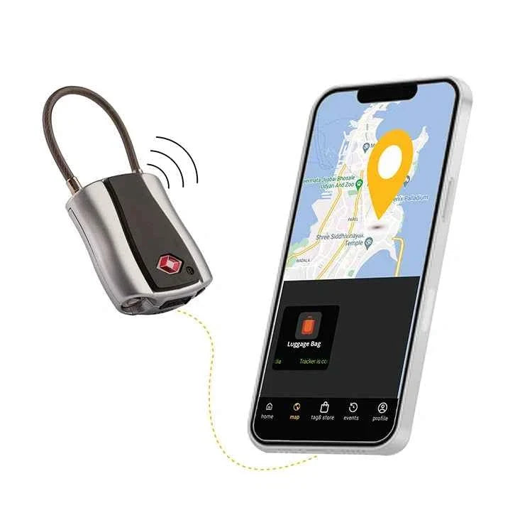 Dolphin Padlock by Dolphin Tracker I key less I Separation I Rechargeable Battery
