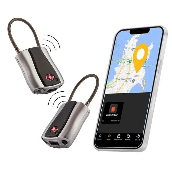 Dolphin Padlock by Dolphin Tracker I key less I Separation I Rechargeable Battery