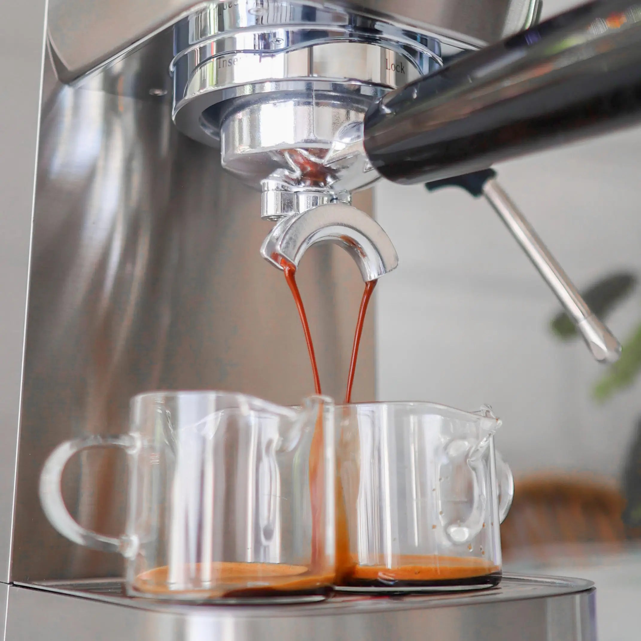 Wirsh 20 Bar Espresso Machine with Plastic Free Portafilter and Steamer, Pressure Gauge, Touch Screen, Full Stainless Steel (Home Barista Plus) by Wirsh